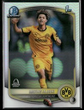2025-26 Topps Chrome UEFA Club #BU-MA Mathis Albert Bowman UEFA Youth League