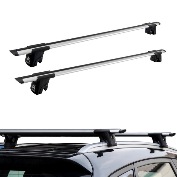 Alu Silber DachträGer FüR Citroen Berlingo 2 Ii 2008-2018 Offene Dachreling-image