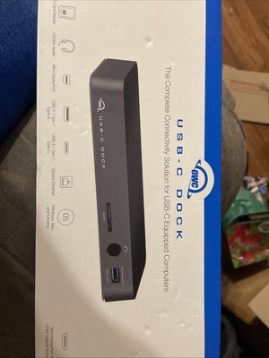 OWC USB-C Dock TCDK10PMHSG Complete with AC, Cables for Laptop Docking Station