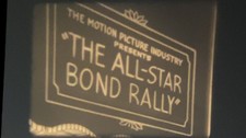 All Star Bond Rally 1945 Super 8mm Film Sound, WWII, Bob Hope, Vivian Blaine