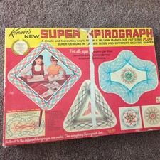 Vintage 1969 Kenner's Super Spirograph Plus Draw Design!