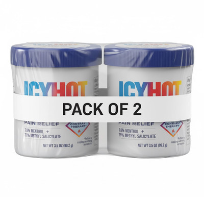 2 Pack Icy Hot Original Muscle & Joint Pain Relief Balm with Menthol 3.5oz