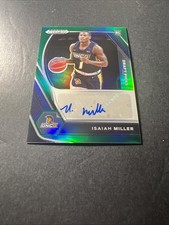 2021-22  Prizm Draft Picks - Auto Isaiah Miller #DP-IMI Green Prizm (AU, RC)