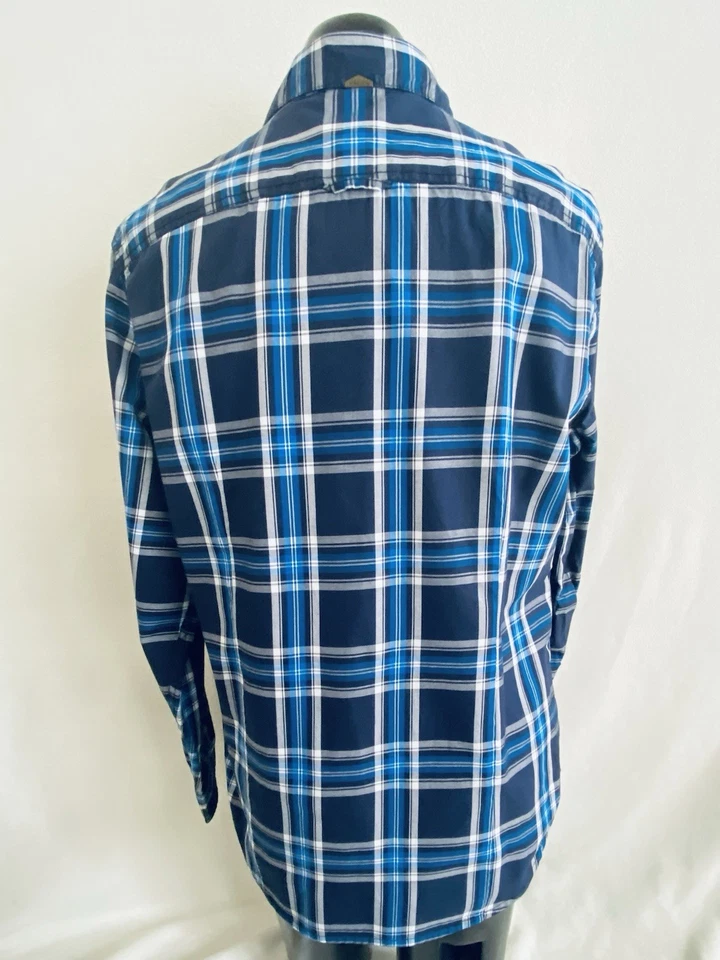 Harley-Davidson Shirt Men's Large Plaid Button Front Shirt Blue 99038-17VM - Image 4 of 4