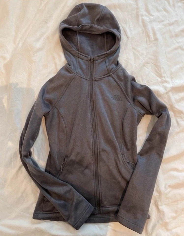 The North Face Damen Fleecejacke Kapuze Summit Outdoor Mountain Gear Grau S 36 - Bild 3 von 4