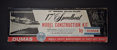 Vintage Dumas K-17 Chris- Craft 17' Speed boat model  kit