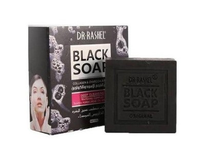 1 x Original Dr Rashel Black Peeling Seife Kollagen Kohle Tiefenreinigung