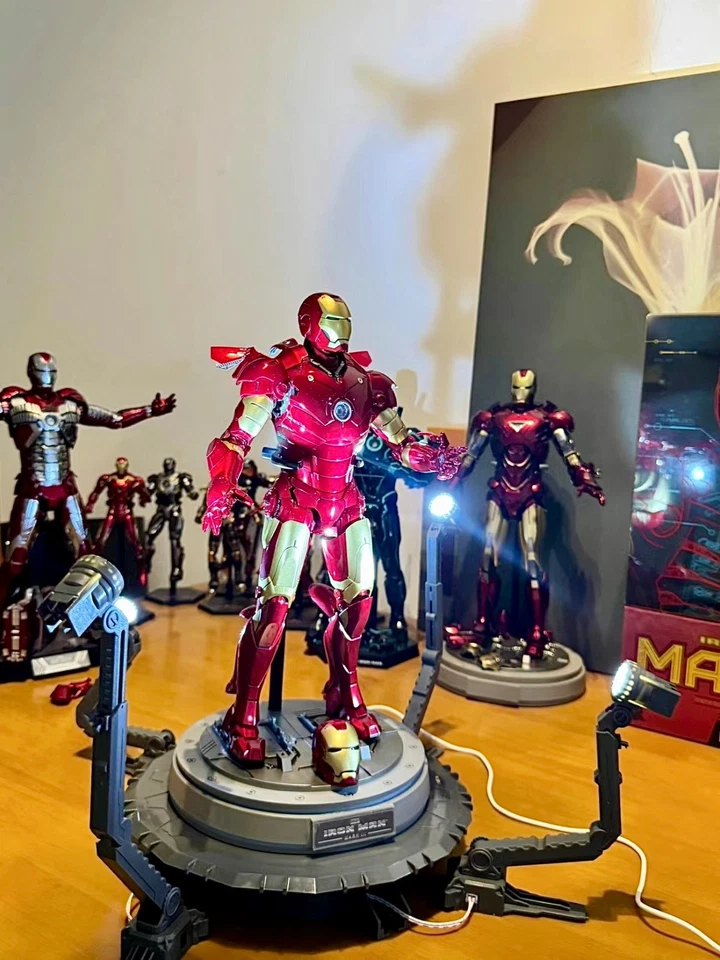 9.5" Rotating Display Stand Base for 3A Transformers Figure model USB LED - Image 3 of 4