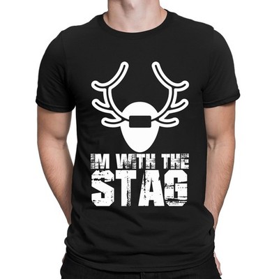 I Am With The Stag Night Party Bucks Hochzeit machen lustiges Geschenk...