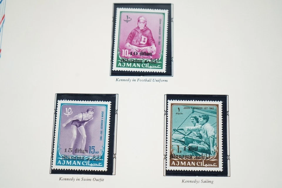 UAE MANAMA SPECIALIZED JFK COLLECTION OF STAMPS COVERS & PROOFS IN ALBUM - Image 2 of 4