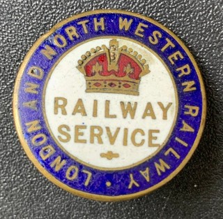 London & North Western Railway Service Badge Vintage Z#1008