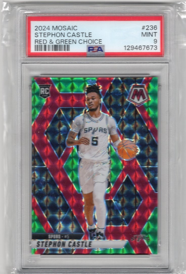 2024-25 Mosaic Choice STEPHON CASTLE Rookie Red And Green Prizm SP #236 (RC)