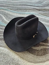 Stetson 30x El Patron Cowboy Hat Black Size 6 7/8
