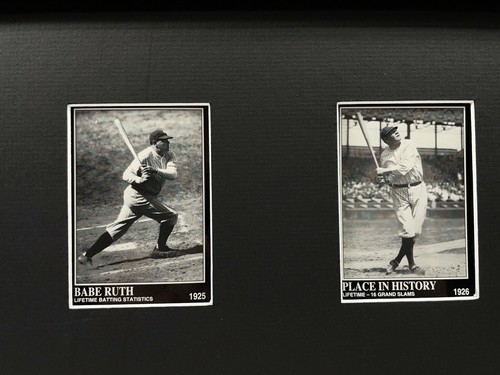 Babe Ruth Framed 10 Baseball Card Collage Lot New York Yankees NY - Picture 4 of 5