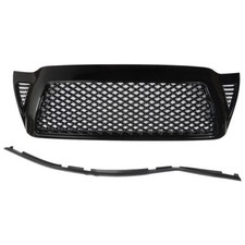 For 2005-2011 Toyota Tacoma Front Grille Upper Honeycomb Gloss Black Grill Mesh