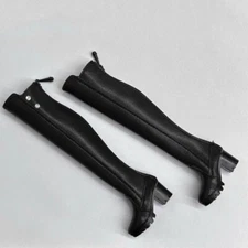 NEW 1/6 Black Knee High Boots for 12" Phicen Verycool Kumik Hot toys Figure Body