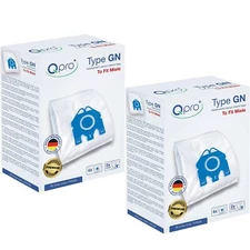 Qpro By Masterpart 2PK Microfibre Vacuum Cleaner Dust bags For Miele GN 8 Bags