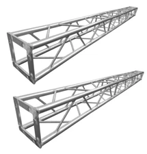 Two (2)8.2 ft. 2.5 Meter Square Aluminum 8"x8" Bolted Type Truss Segment Section