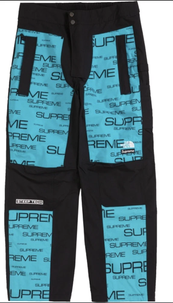 2022 NEUF AVEC ÉTIQUETTES PANTALON HOMME THE NORTH FACE / SUPREME APOGEE STEEP TECH ÉCHANTILLON S