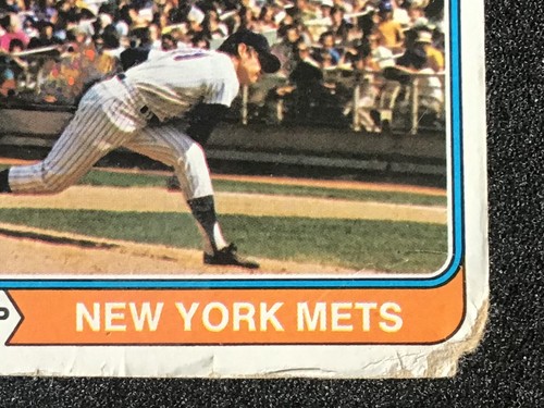 1974 Topps Baseball #80 NY METS HOF TOM SEAVER POOR CONDITION/ CORNER RIPPED - Picture 6 of 8