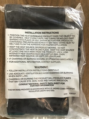 Package Of 5 NOS Tyco Ele. Thermofit Heat Shrinkable Polymeric#202F274-51/164-0 - Picture 3 of 3