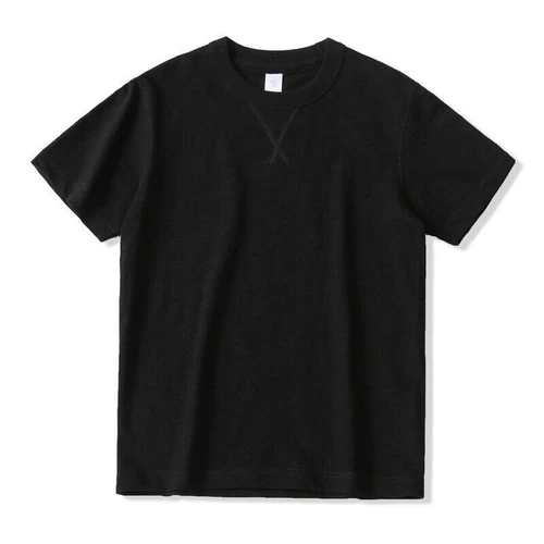 Men's Retro Heavyweight Us Slub Cotton Gusset Tubular Short Sleeve T-Shirt - Picture 6 of 30