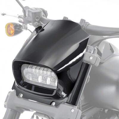 Headlight Screen Front Mask for Harley Davidson Softail Fat Bob 114 18-23 black