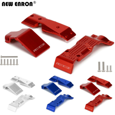 Plaque arrière alu Traxxas E-Revo 2.0 renfort de châssis bleu