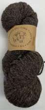 Pure Wool Worsted Yarn "Brown" 1 Skein 1027