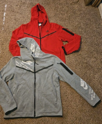 NIKE TECH FLEECE FULL ZIP GRAPHIC HOODIE & TECH FLEECE HOODIE 