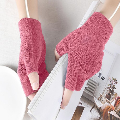 USB Heating Gloves Fingerless Winter Mittens Constant Temperature Hand Protector - Picture 3 of 15