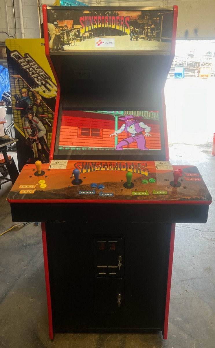 コナミ Sunset Riders サンセットライダーズ　アーケード機械 SUNSET RIDERS ARCADE MACHINE by KONAMI 1991 | eBay