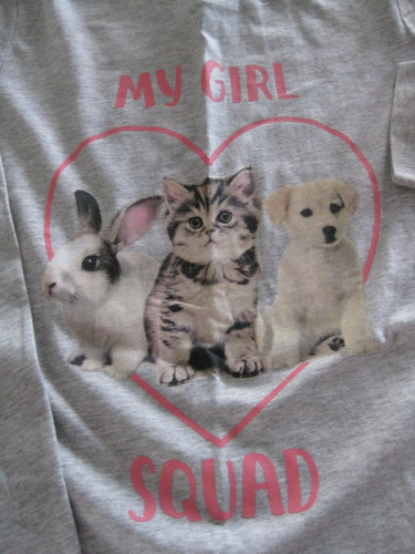 Girls 2 piece Lot Outfit set size 12 Carter's Kitty cat Puppy Bunny leggings New - Picture 2 of 4