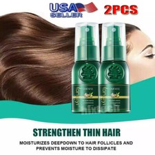 2PACK Hair Growth Serum Ginger Oil Fast Regrow Spray Anti Loss Treatment Essence