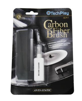 #ad TechPlay IEP7 Vinyl Record Cleaning Kit Anti Static Carbon Fiber Brush Clean LPs $12.99