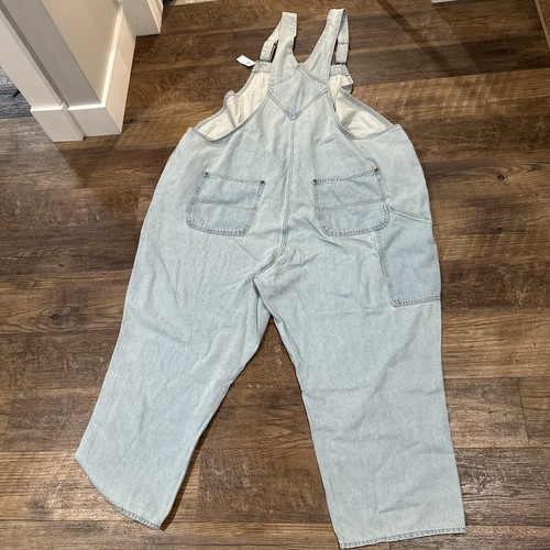 Old Navy Overalls Women’s XXXL Blue Bib Carpenter Painter Work Light Wash Denim - Picture 3 of 13