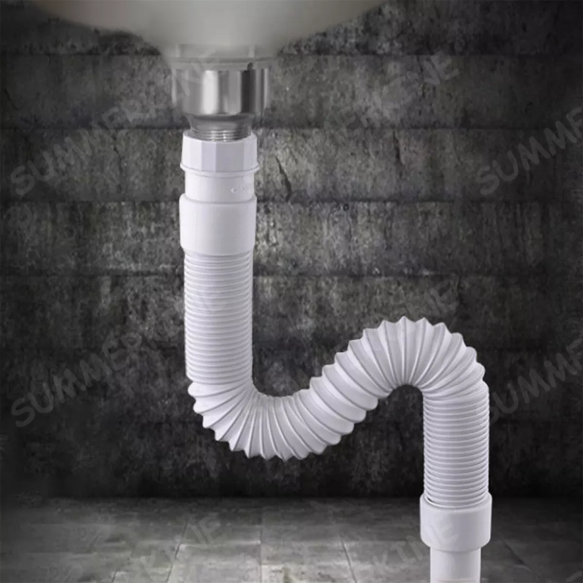Wash outlet basin pipe