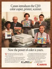 1992 Canon CJ10 Copier Vintage Print Ad/Poster 90s Retro Computer PC Tech Art
