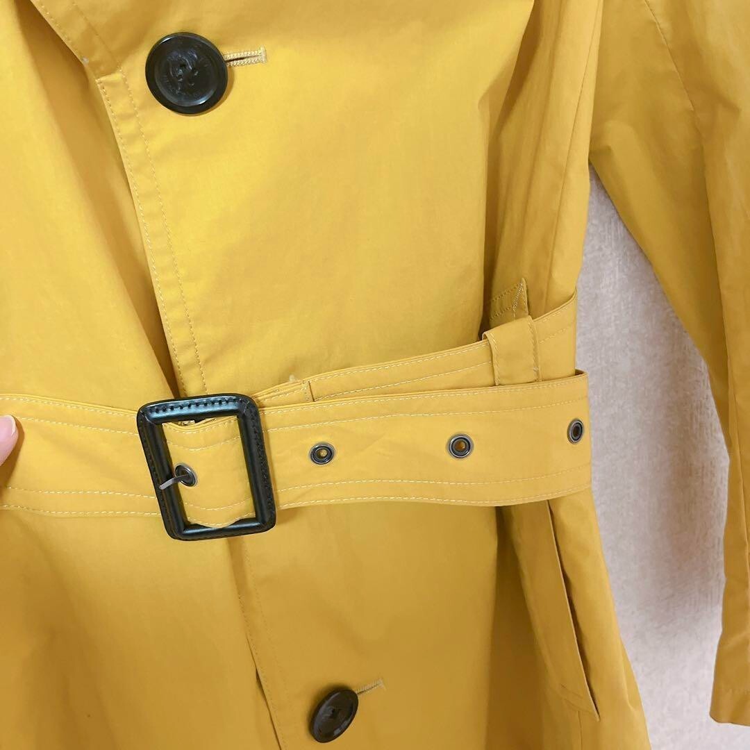 BURBERRY BLACK LABEL トレンチコート マスタードイエロー M バーバリーブラックレーベル トレンチコート マスタード イエロー