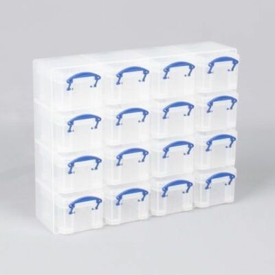Really Useful 0,14 Organizer Klar Schreibtisch Ordnung Handwerk Aufbewahrung Klein Edelstein Sammler
