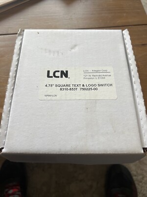 LCN 4.75  Square Text & Logo Switch - 8310-853T - 750225-00