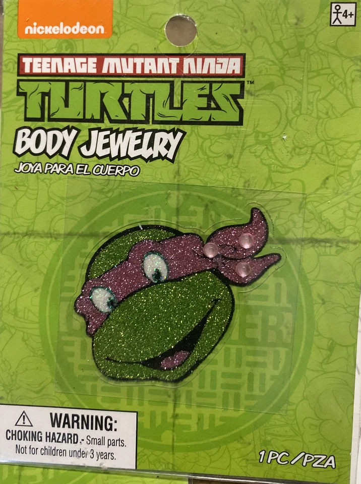 Nickelodeon Teenage Mutant Ninja Turtles TMNT Tattoos Body Jewelry 3 Packs Foto 3 de 4