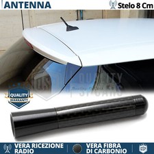 Antenna Corta 8cm Fibra Carbonio PER Citroen C3 III-C4 Cactus VERO Segnale RADIO