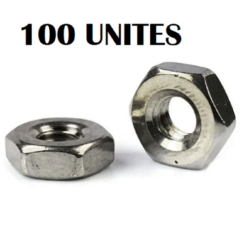 (Quantità da 100) #4 DADO ESAGONALE BIS01 ACCIAIO INOX MACCHINA DADO ESAGONALE. - Foto 2 di 3