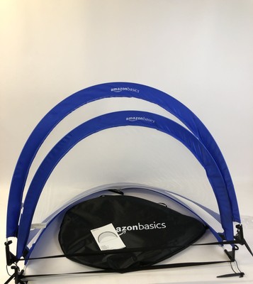Amazon Basics Pop-Up-Tore Set Blau 1,21m - Fußballtraining Outdoor