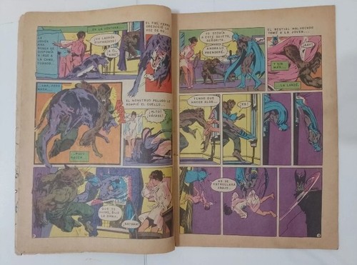BATMAN #255 1974 Werewolf Lupus 1º App Spanish Comic Neal Adams Epucol Colombia - Picture 3 of 3