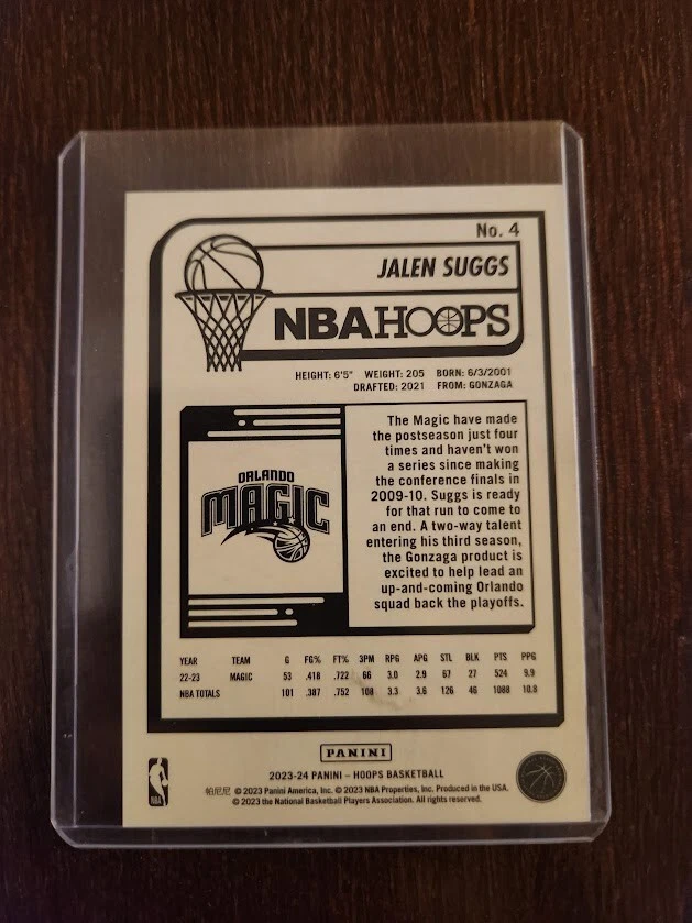 2023-2024 Panini #4 Jalen Suggs 02/59 - Image 2 of 3