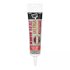 Kwik Seal Ultra 5.5 Oz. White Advanced Siliconized Kitchen and Bath Caulk