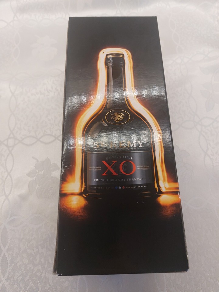 Empty StRemy XO Glass Bottle & Box French Brandy/Cognac France Extra