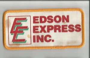 Ee Edson Express Inc Truck Driver Patch 2 3 8 X 4 7 8 3022 Ebay